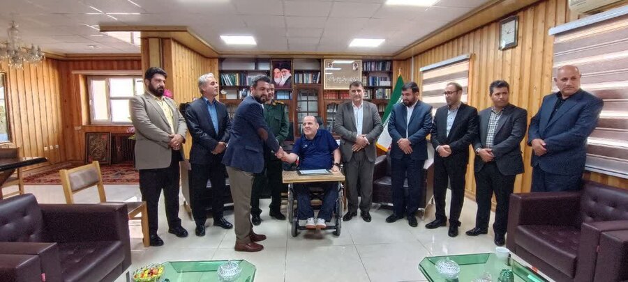 برگزاری آیین بدرقه قهرمان ملی تنیس روی میز به مسابقات پاراآسیایی 