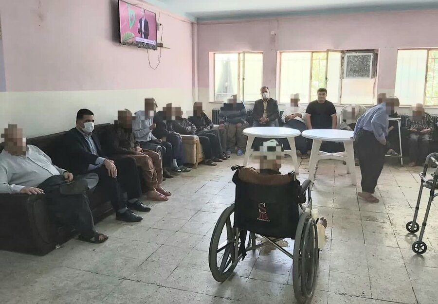 بازدید رئیس بهزیستی  بوکان از سرای سالمندان و معلولین میلاد بوکان