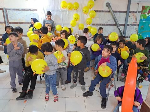 گزارش تصویری| برگزاری جشن روزجهانی کودک درمرکز توانبخشی روزانه بناب