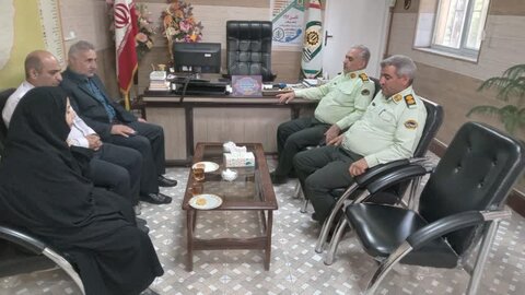 گزارش تصویری| دیدار رئیس اداره بهزیستی  اهر با فرمانده انتظامی
