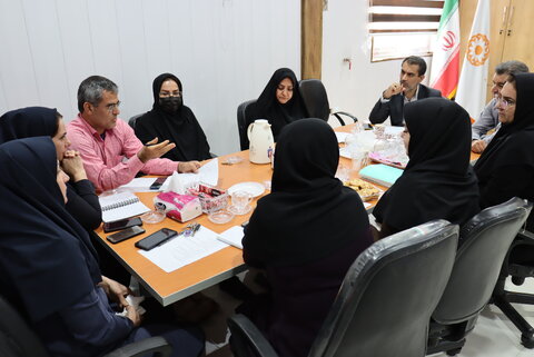 نشست تخصصی بررسی چالشها و  عملکرد معاونت سلامت اجتماعی بهزیستی با سرپرست بهزیستی استان بوشهر