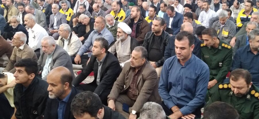 حضور مدیرکل و کارکنان بهزیستی گیلان در نماز جمعه رشت و راهپیمایی ضد صهیونیستی