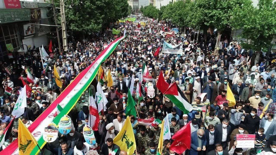  راهپیمایی مردم استان گلستان