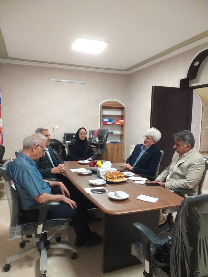 جلسه مدیرکل و معاون توانبخشی با رئیس مرکز کاشت حلزون شنوایی فارس 