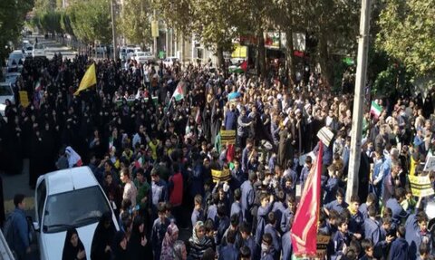 گزارش تصویری| حضور کارکنان بهزیستی استان البرز در راهپیمایی حمایت از مردم بی پناه و مظلوم فلسطین