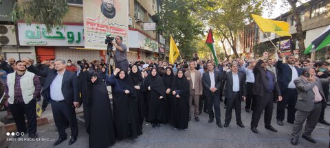 حضور مدیرکل، کارکنان و جامعه هدف بهزیستی مازندران در تجمع علیه جنایات رژیم صهیونیستی