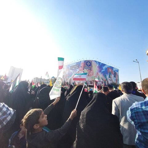 تجمع مردم ایران اسلامی در واکنش به جنایات رژیم صهیونیستی در غزه