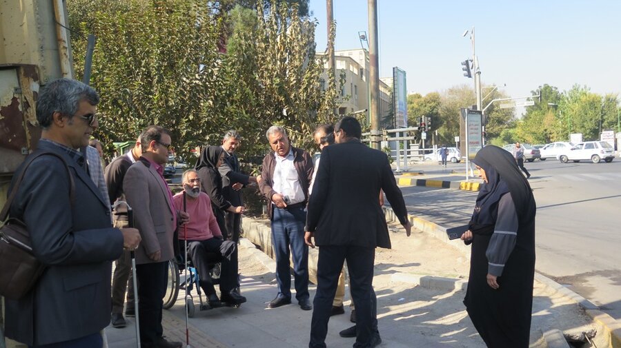 بازدید میدانی تیم مناسبسازی از معابر شهری