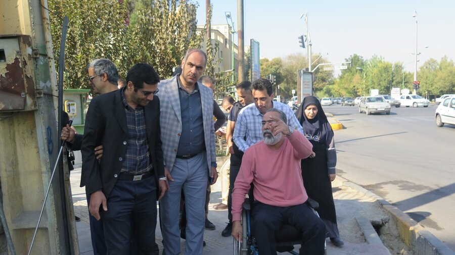 بازدید میدانی تیم مناسبسازی از معابر شهری