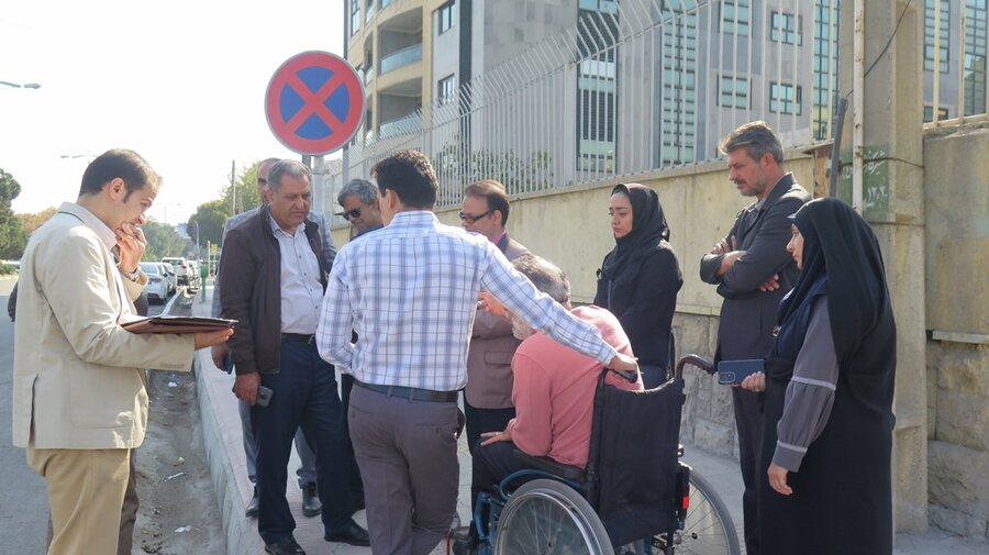 بازدید میدانی تیم مناسبسازی از معابر شهری