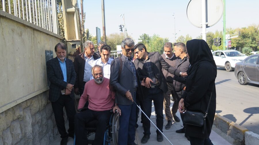 بازدید میدانی تیم مناسبسازی از معابر شهری