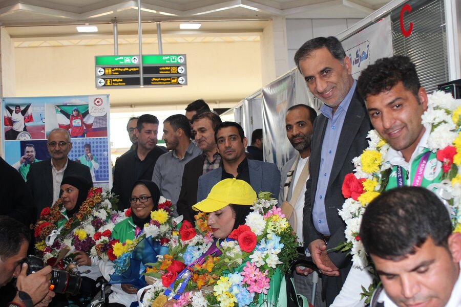استقبال از مدال آوران پاراآسیایی خوزستان