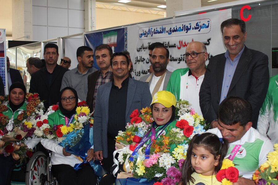 استقبال از مدال آوران پاراآسیایی خوزستان