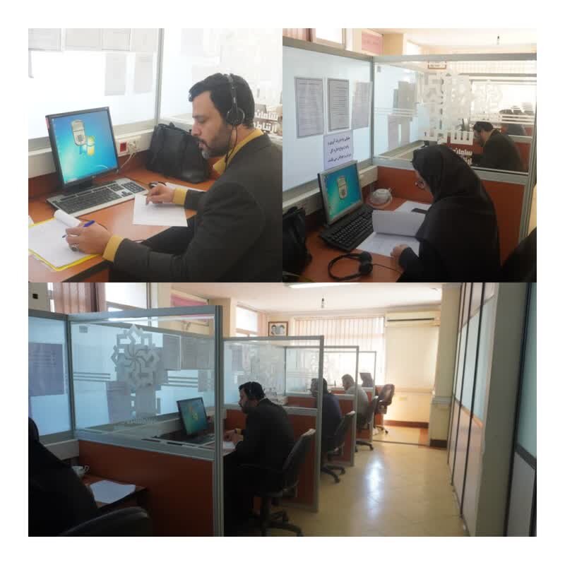 حضور سرپرست بهزیستی گلستان و کارشناسان اداره پذیرش و هماهنگی در محل سامانه سامد