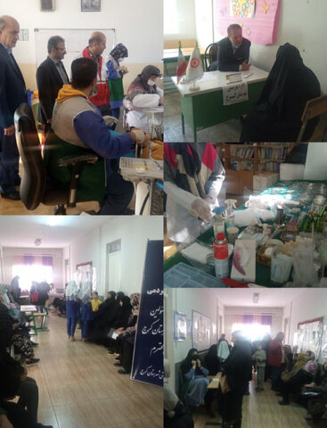 کرج | بهره مندی بیش از ۱۰۰۰ نفر از خدمات کاروان سلامت جمعیت هلال احمر شهرستان کرج
