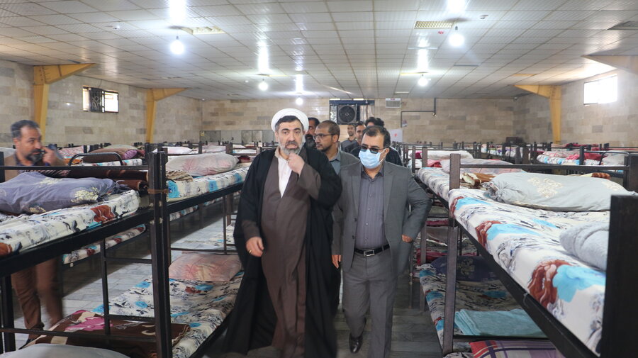 بازدد معاون پیشگیری از وقوع جرم دادگستری استان از کمپ ماده 16