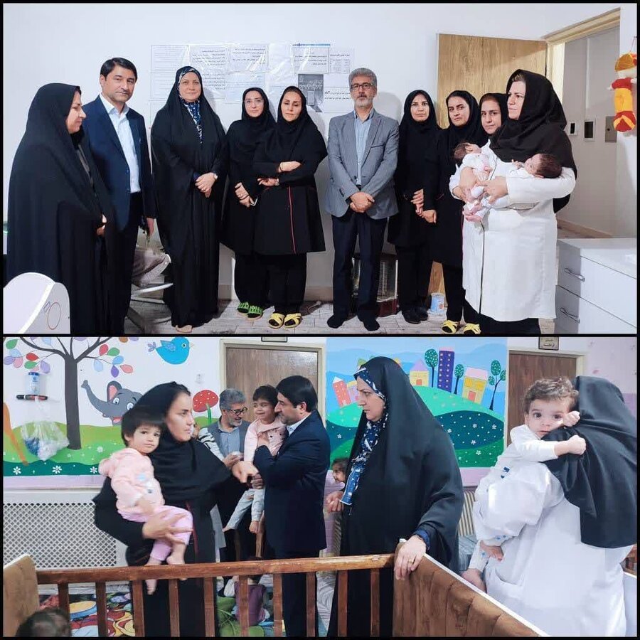🔸 معاون سلامت اجتماعی و معاون اورژانس جتماعی بهزیستی کشور از مرکز شیرخوارگاه حضرت رقیه س (فرشتگان) در شهرستان خرم آباد بازدید کردند.
