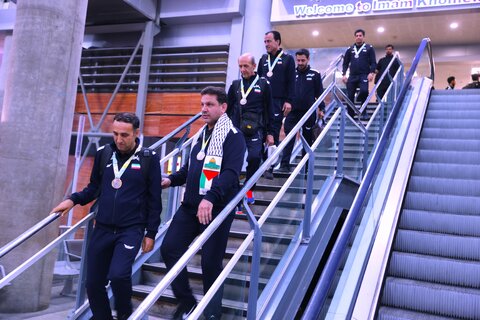 استقبال از تیم فوتسال ناشنوایان کشور در پنجمین دوره مسابقات قهرمانی جهان  برزیل
