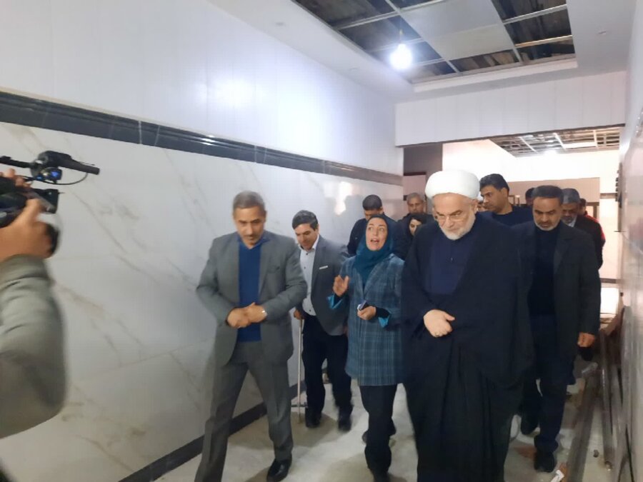 قـــروە| بازدید نماینده ولی فقیه و مدیر کل بهزیستی از مرکز نگهداری باران