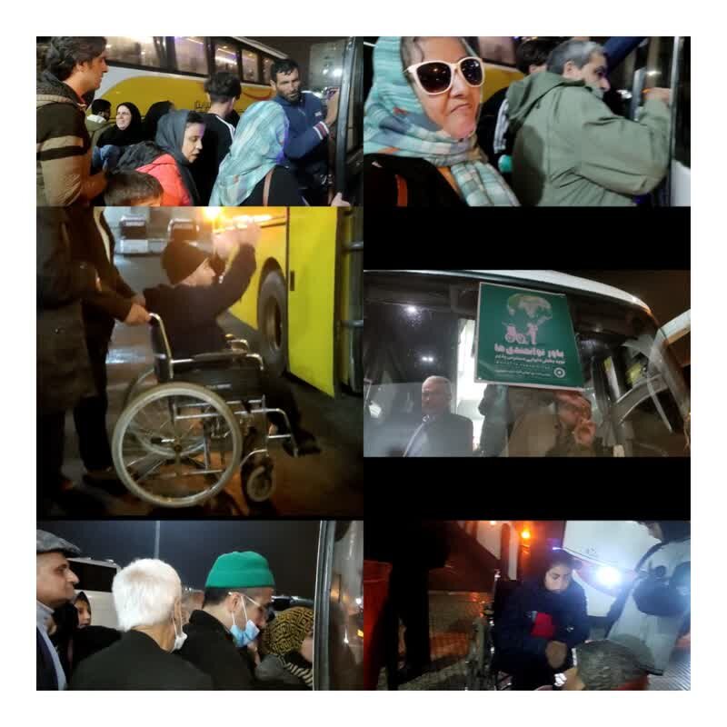 اعزام تعداد ۸۰نفر از روشندلان و مددجویان جسمی و حرکتی بهزیستی گلستان به مشهد مقدس