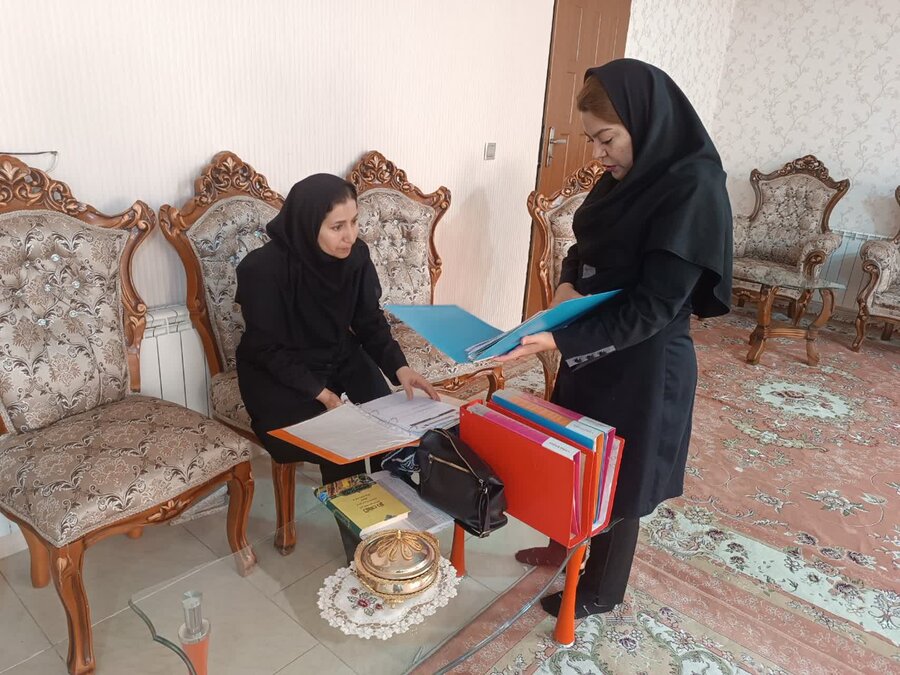 قــروە| بازدید کارشناس مشارکتهای مردمی از مراکز تحت نظارت بهزیستی