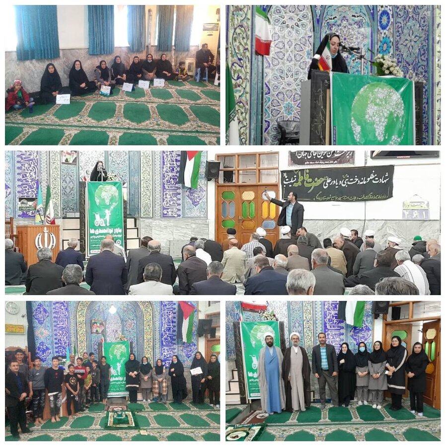 حضور روسای شهرستانهای بهزیستی استان در نماز جمعه به مناسبت هفته معلولین