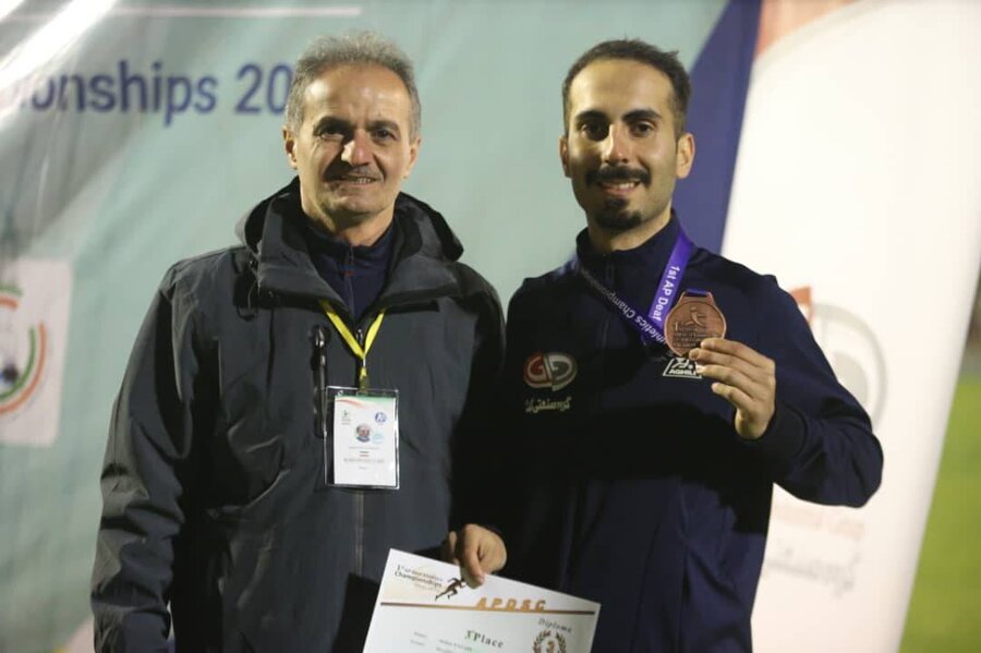 کسب مدال برنز مسابقات قهرمانی دوومیدانی ناشنوایان آسیا و اقیانوسیه توسط ورزشکار گیلانی