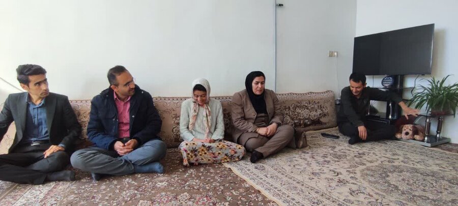 بازدید از منزل مددجویان تحت پوشش اداره بهزیستی شهرستان دیواندره
