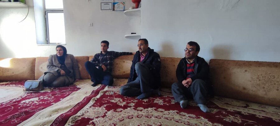 بازدید از منزل مددجویان تحت پوشش اداره بهزیستی شهرستان دیواندره