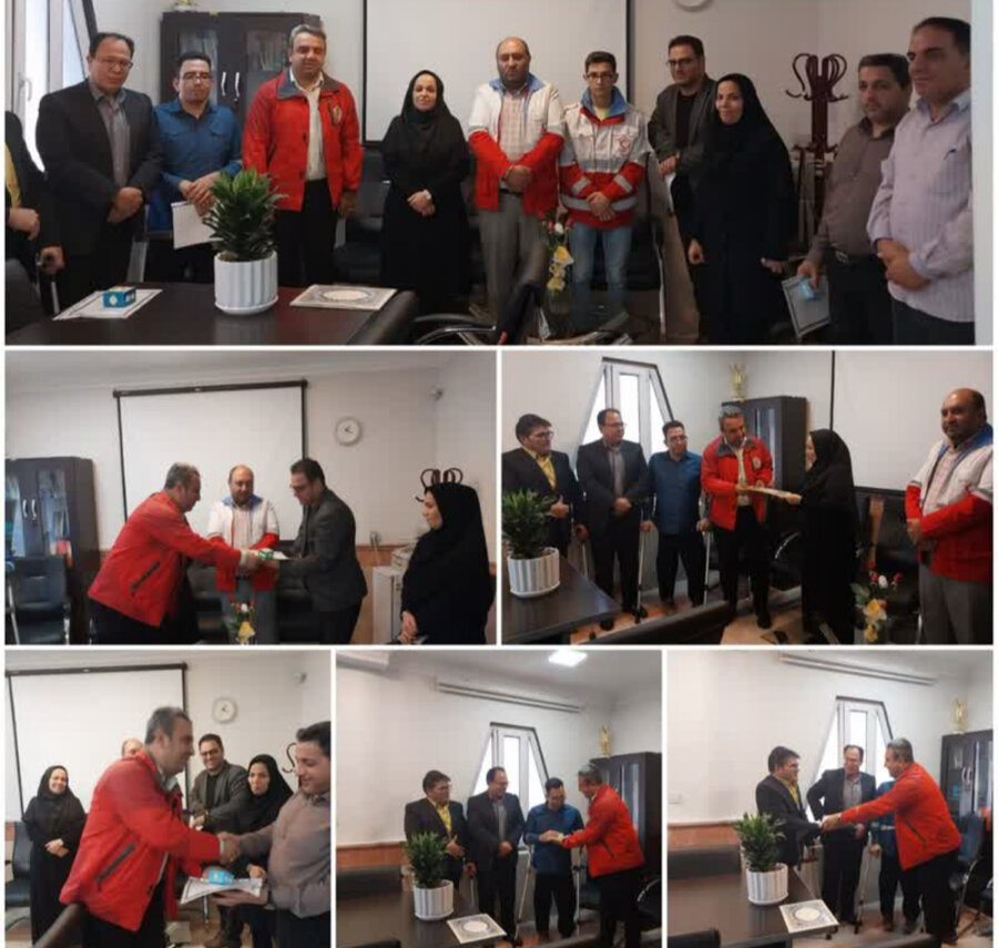 نظرآباد | دیدار رئیس جمعیت هلال احمرنظرآباد با پرسنل دارای معلولیت شاغل در بهزیستی