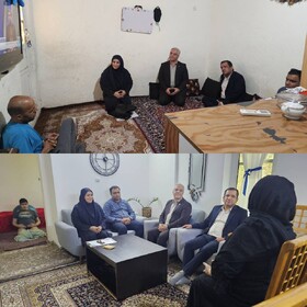 بازدید سرپرست اداره بهزیستی کیش از منزل مددجویان تحت حمایت بهزیستی 