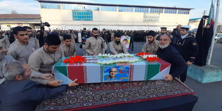 مراسم تشییع پیکر شهید مدافع حرم «محمد رضا یعقوبی» در رشت