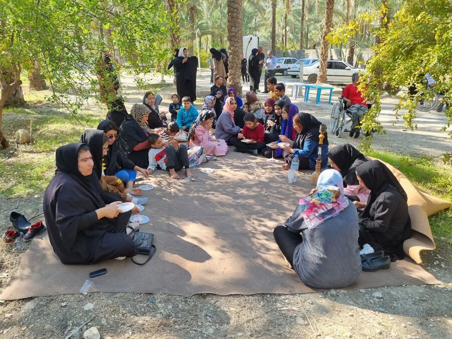 اردوی یک روزه برای  معلولان بهزیستی شهرستان تنگستان