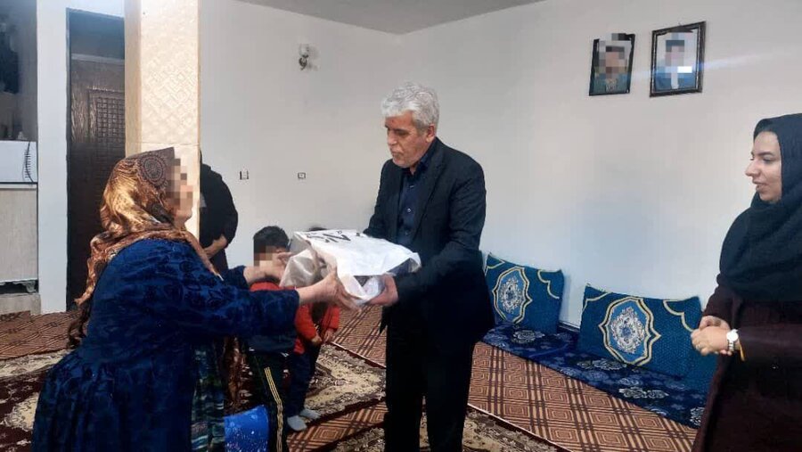 دیدار رئیس بهزیستی ماکو با زن خود سرپرست معلول در ماکو