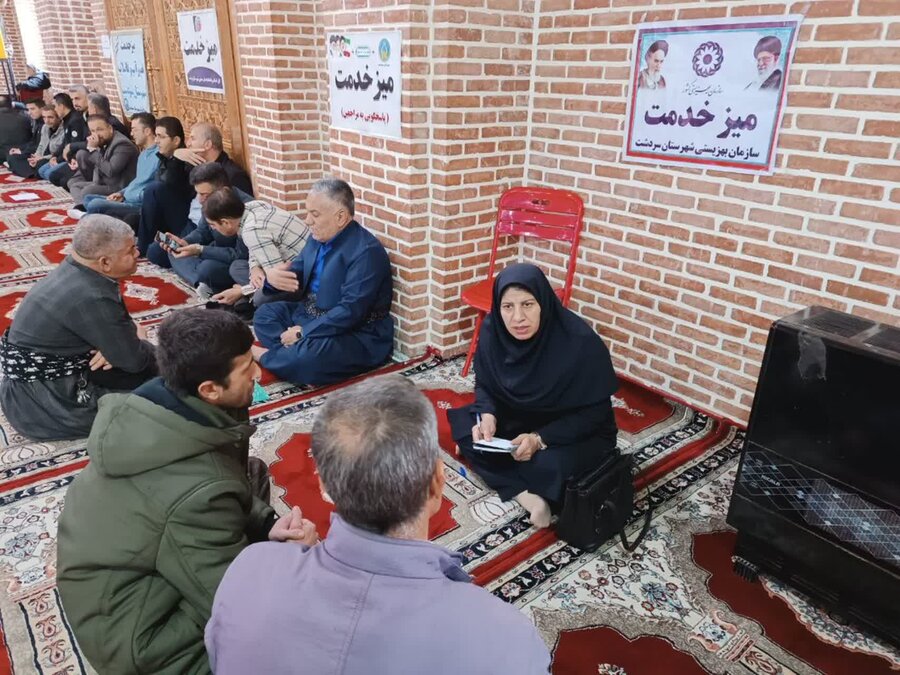 برگزاری میز خدمت در شهرستان سردشت 
