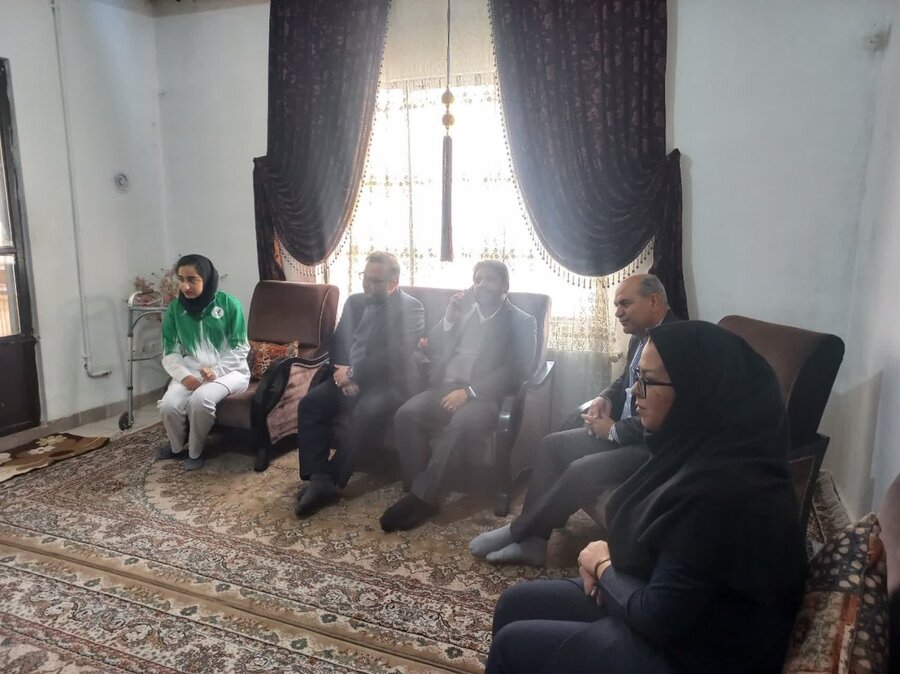 رباط کریم | تجلیل از نائب قهرمان بازی های پاراآسیایی