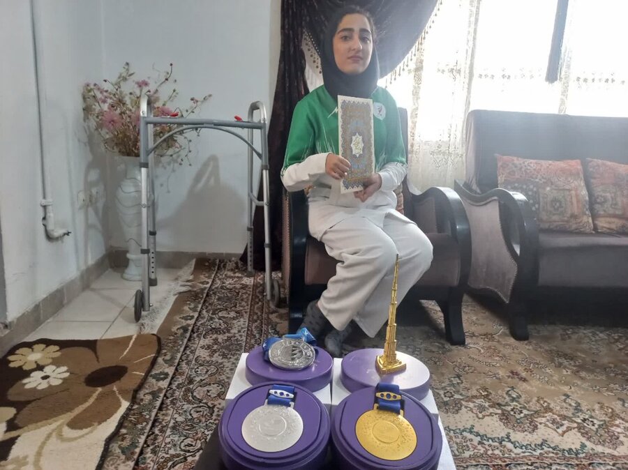 رباط کریم | تجلیل از نائب قهرمان بازی های پاراآسیایی