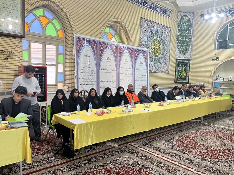 پیشوا | نشست قرارگاه خدمات اجتماعی و فرهنگی شهید احمد ملک آبادی در محلات کم برخوردار