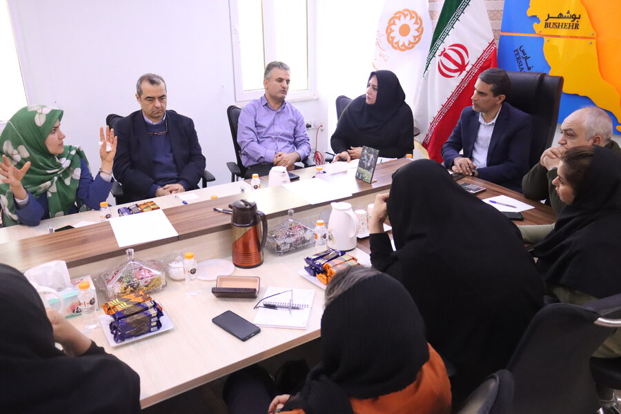 نشست تیم نظارت CCM ناظر بر اجرای پروژه گلو بال فاند کشور با سرپرست بهزیستی استان بوشهر