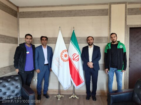 دیدار مدیرکل بهزیستی استان کرمانشاه با دو نفر از ملی‌پوشان