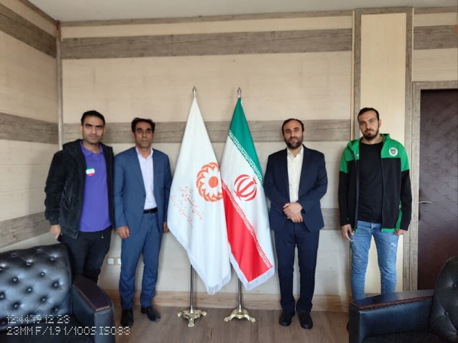 دیدار مدیرکل بهزیستی استان کرمانشاه با دو نفر از ملی‌پوشان