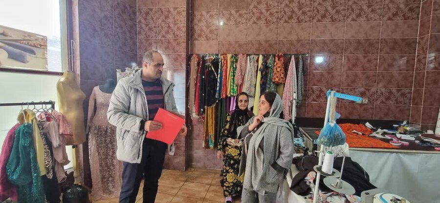 بازدید کارشناس ستادی مشارکتهای مردمی بهزیستی کردستان از طرحهای اشتغالزایی شهرستان بانه