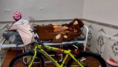 گزارش تصویری| رویای دختر ده ساله برای داشتن دوچرخه جامه عمل پوشید