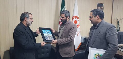 گزارش تصویری| مدیرکل بنیاد شهید و امور ایثارگران استان با سرپرست بهزیستی دیدار کرد
