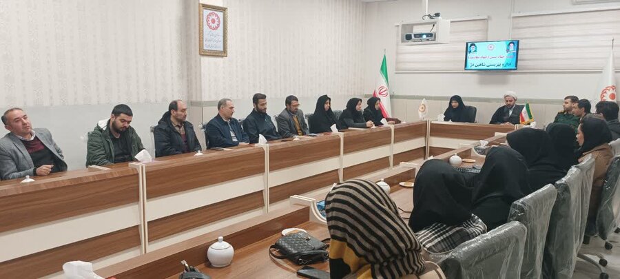 جلسه جهاد تبیین در اداره بهزیستی شاهین دژ