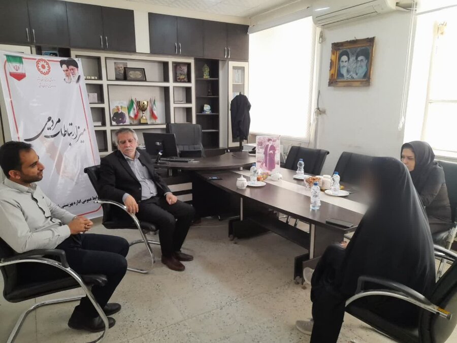 برگزاری میز خدمت اداره بهزیستی شهرستان دشتی با حضور سرپرست بهزیستی استان بوشهر