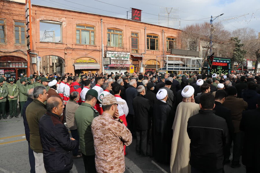 حضور مجموعه بهزیستی در مراسم تشییع سردار مجاهد " زین العابدین رضوی خرم "