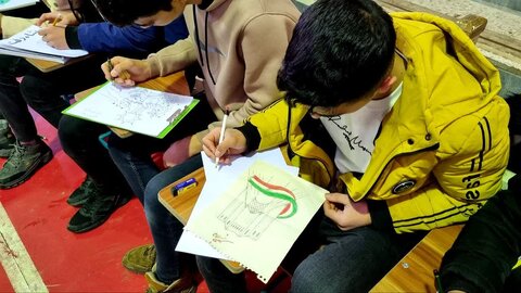 برگزاری مسابقه نقاشی فرزندان کارکنان بهزیستی چالدران