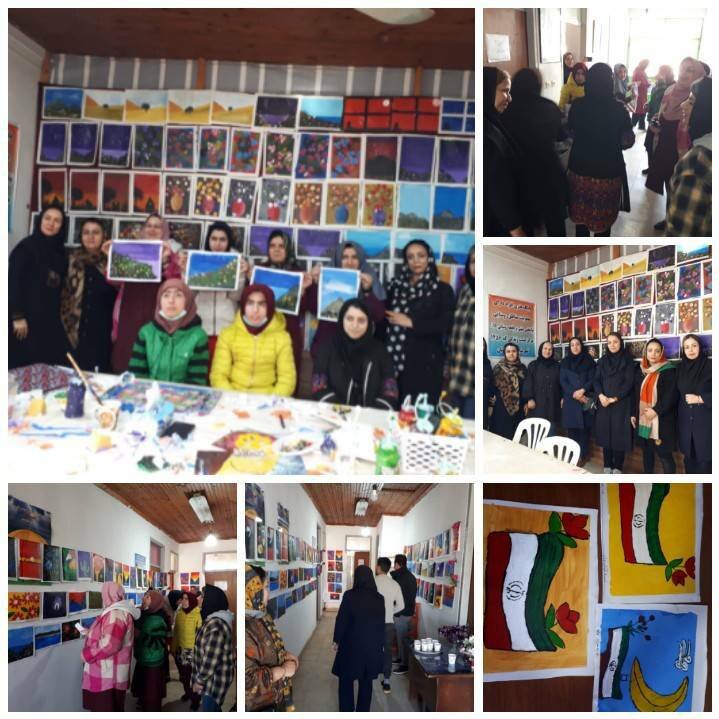 لاهیجان | برپایی نمایشگاه دستاوردهای هنری و صنایع دستی توانخواهان بهزیستی در بخش رودبنه شهرستان لاهیجان