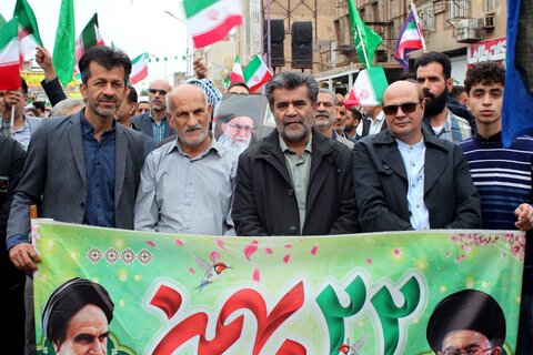 حضور مدیران و کارکنان بهزیستی خوزستان در راهپیمایی ۲۲ بهمن